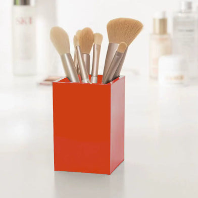 Récipient en stylo-acrylique-orange-PS-1 pièce