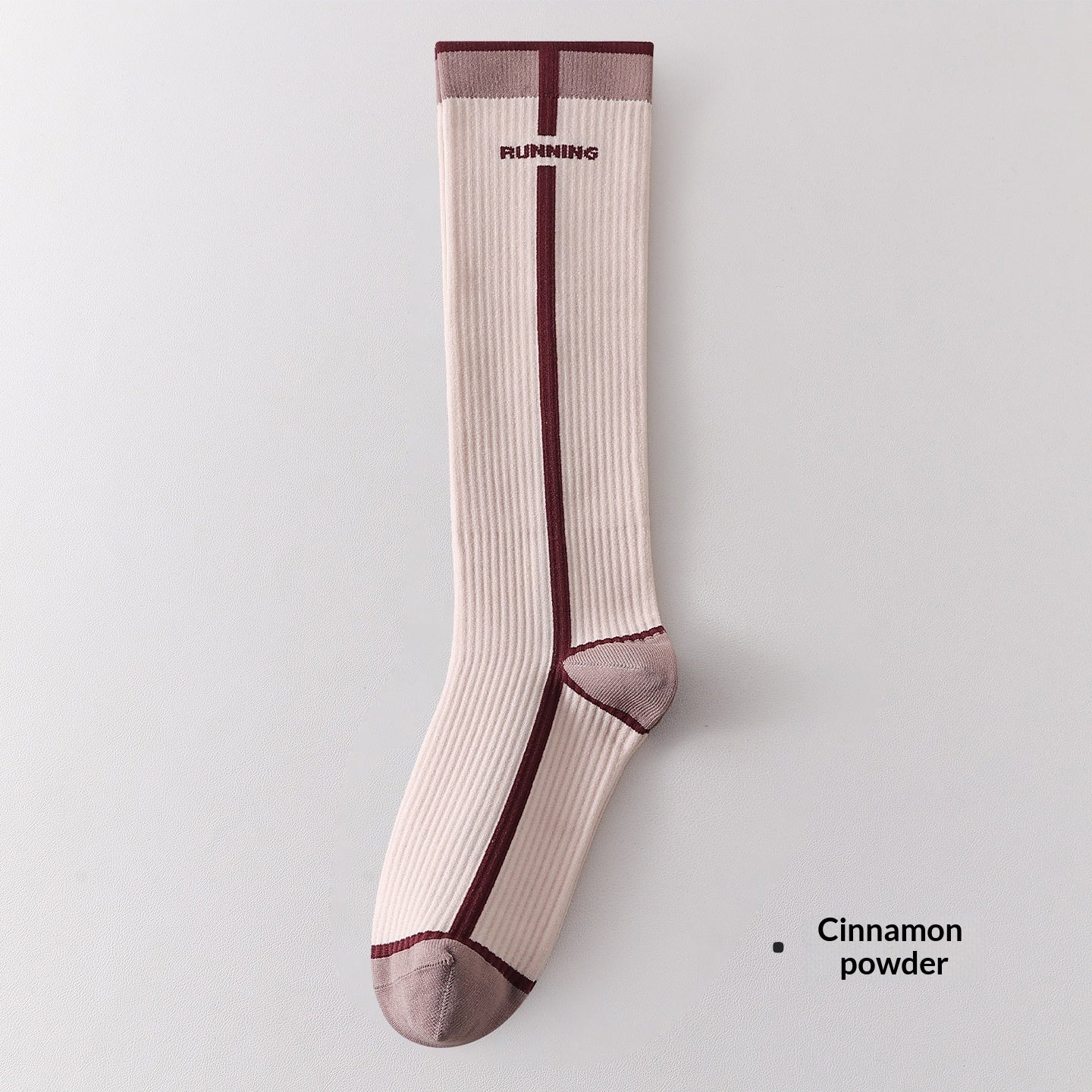 Chaussettes de calf à compression progressive pour femmes avec bandes de blocs de couleur