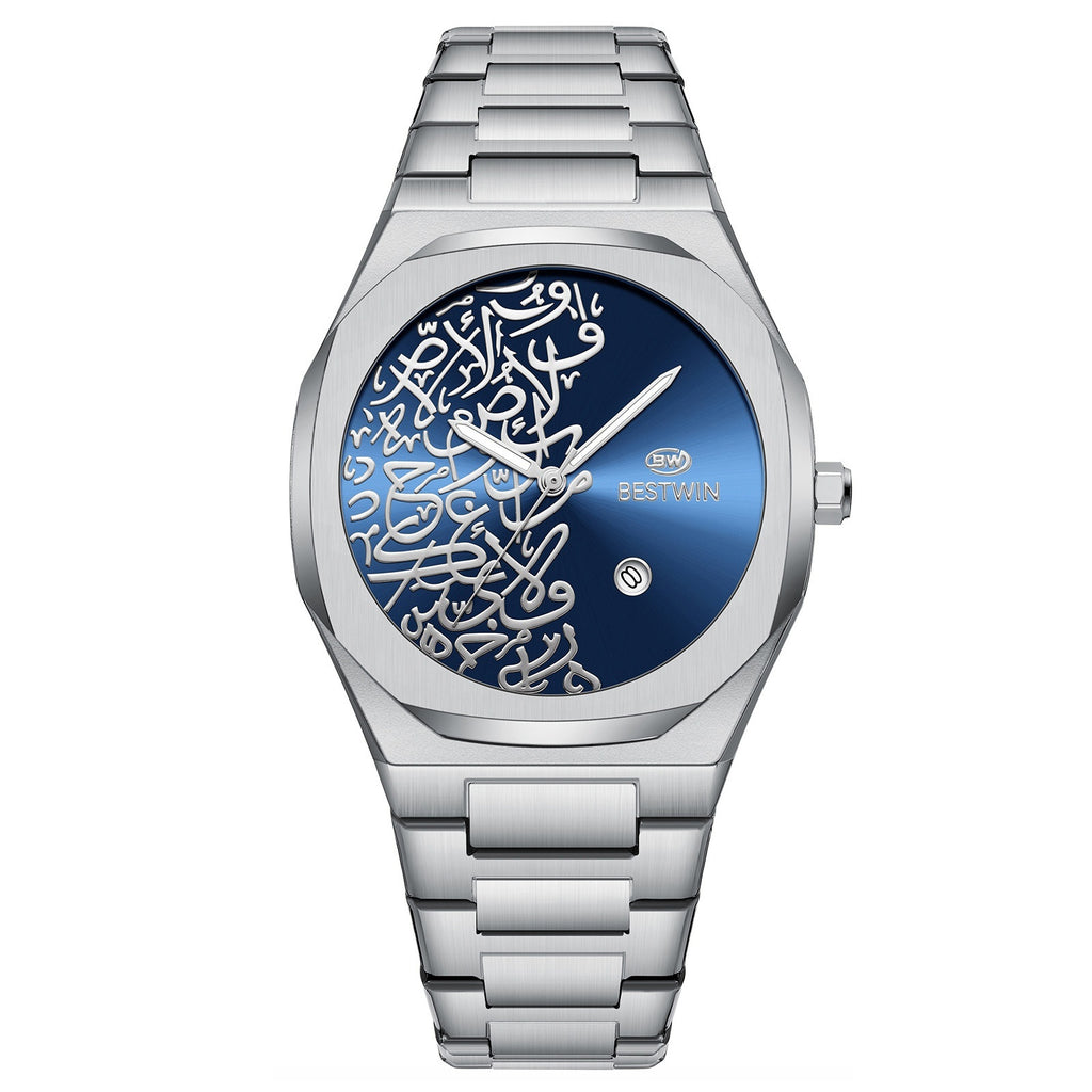 Montre homme Quartz avec un motif en marbre