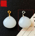 Pendentif en argent Pendentif en or fil Jade et bijoux en pierre
