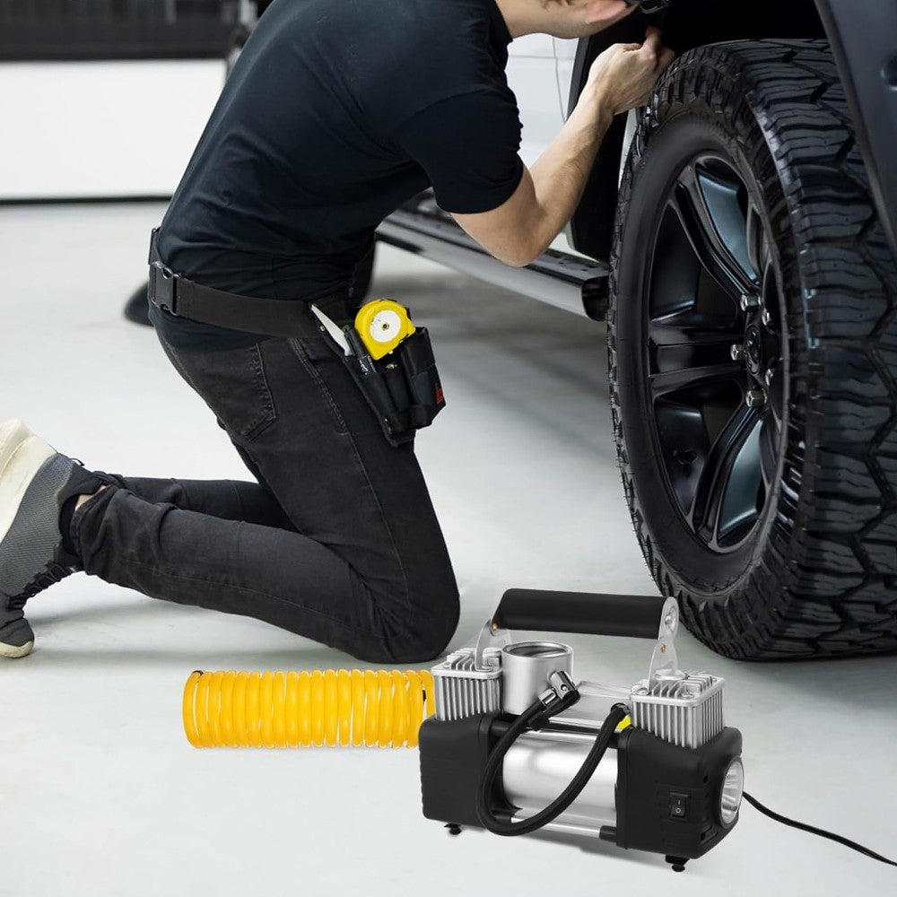 12V Portable Electric Tire Air Compressor Pump