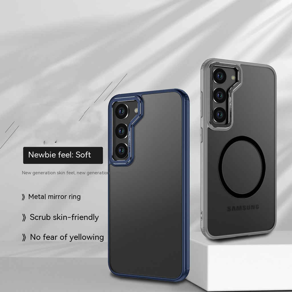 Boîtier de téléphone givré résistant à la chute magnétique
