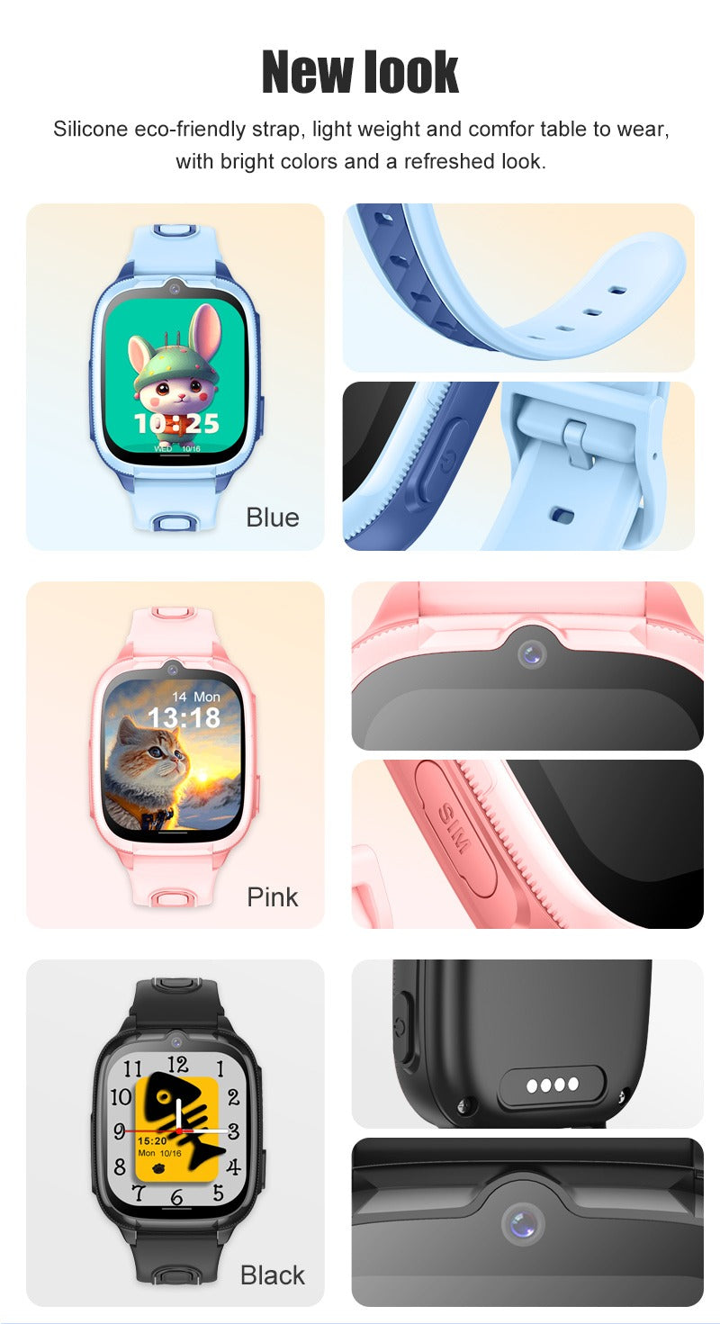 4G Enfants Smartwatch D53 Localisateur GPS Tracker Vidéo Appel Smart Watch For Children Imperméable