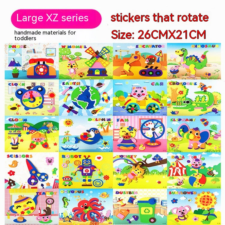 Stickers 3D imprimé créatif pour enfants