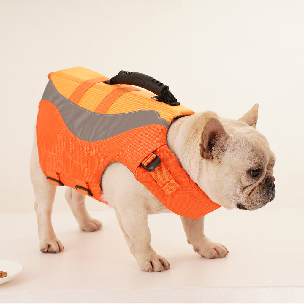 Maillot de bain de chien réfléchissant Veste de vie