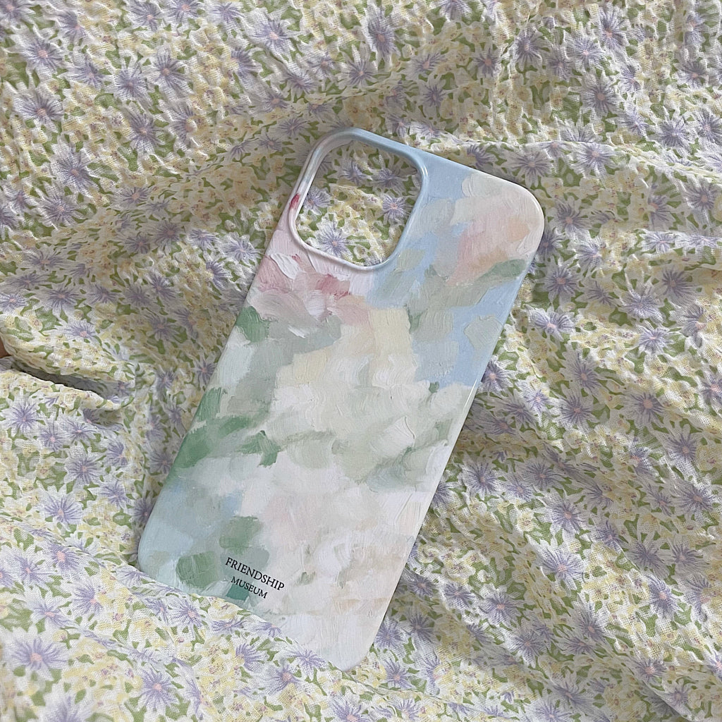 Étui de téléphone de jardin en peinture à l'huile