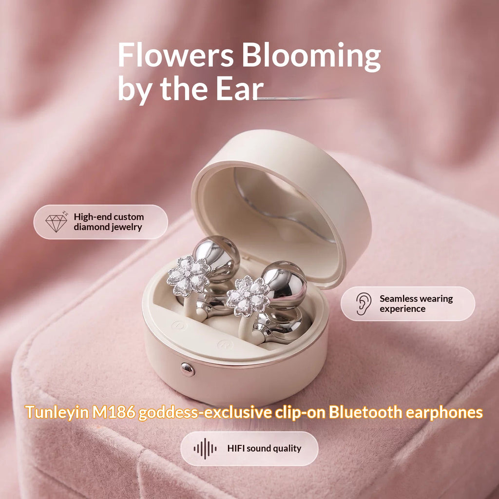 Casques Bluetooth en forme de miroir en forme de cœur