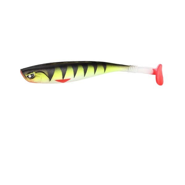 Poisson doux à queue en T 12cm 10g avec des rainures sur le dos en PVC