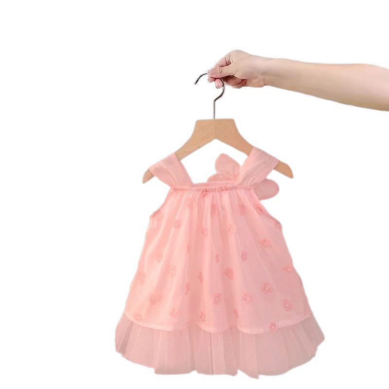 Robe de princesse de style occidental floral pour les petites filles