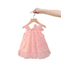 Robe de princesse de style occidental floral pour les petites filles