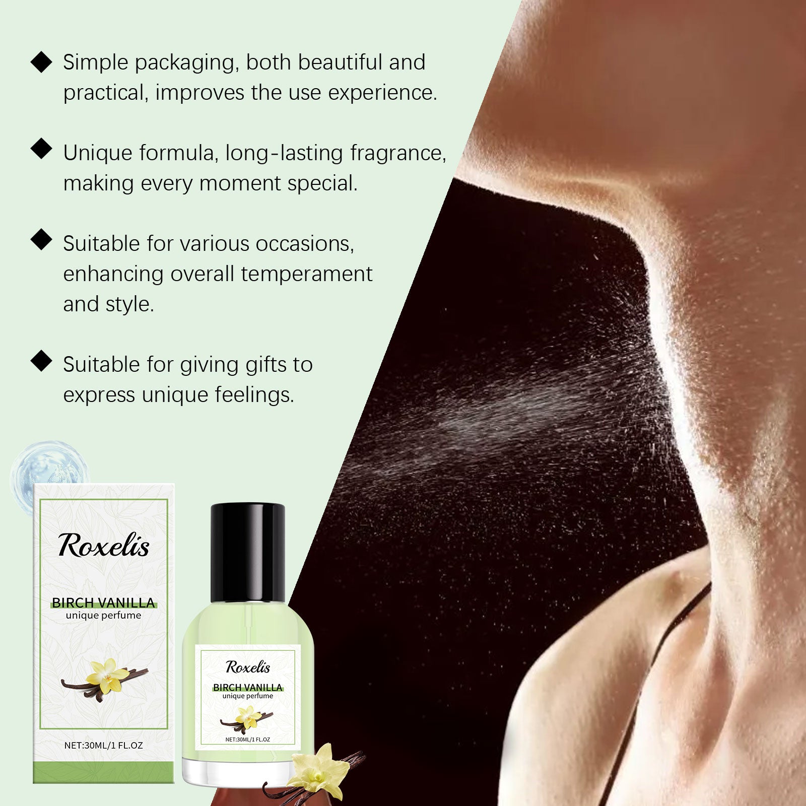 Parfum unique de la vanille de bouleau