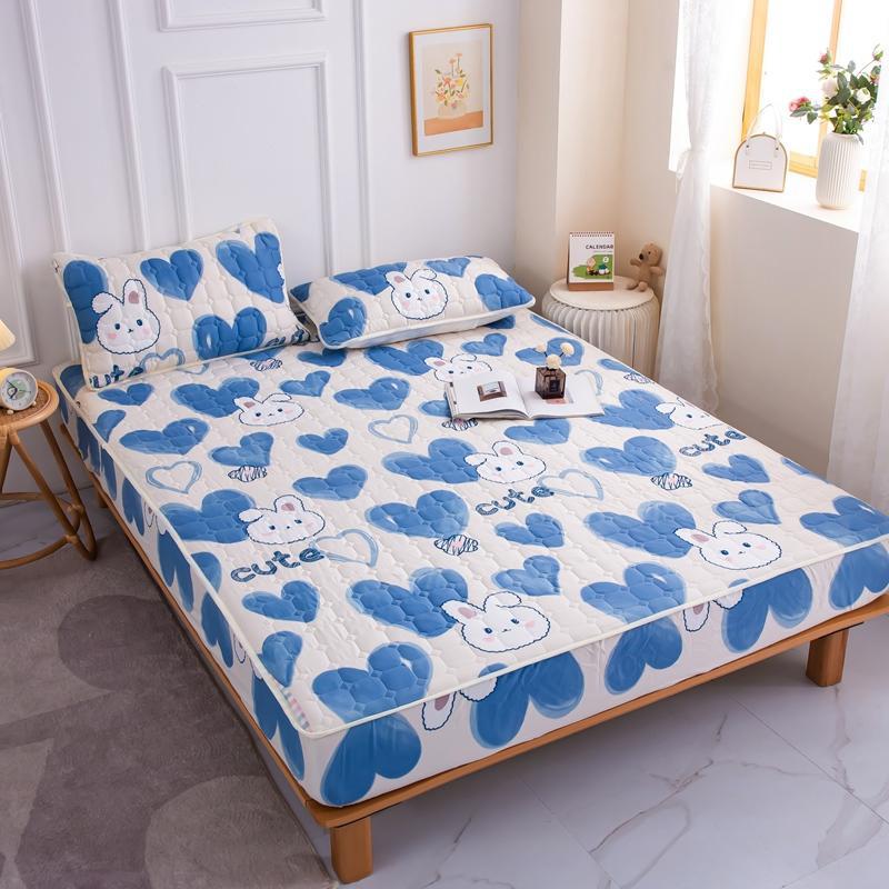 Cotton recouvert anti-dérapant tapis de lit
