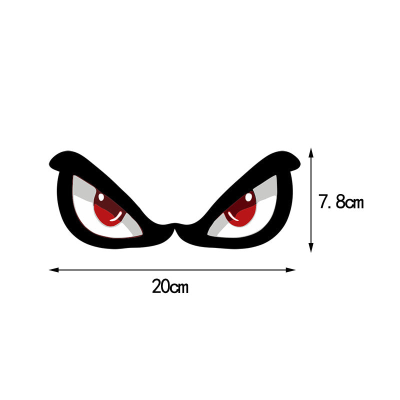 3D Simulation Sticker de requin Eye Rearview Mirror Décoration