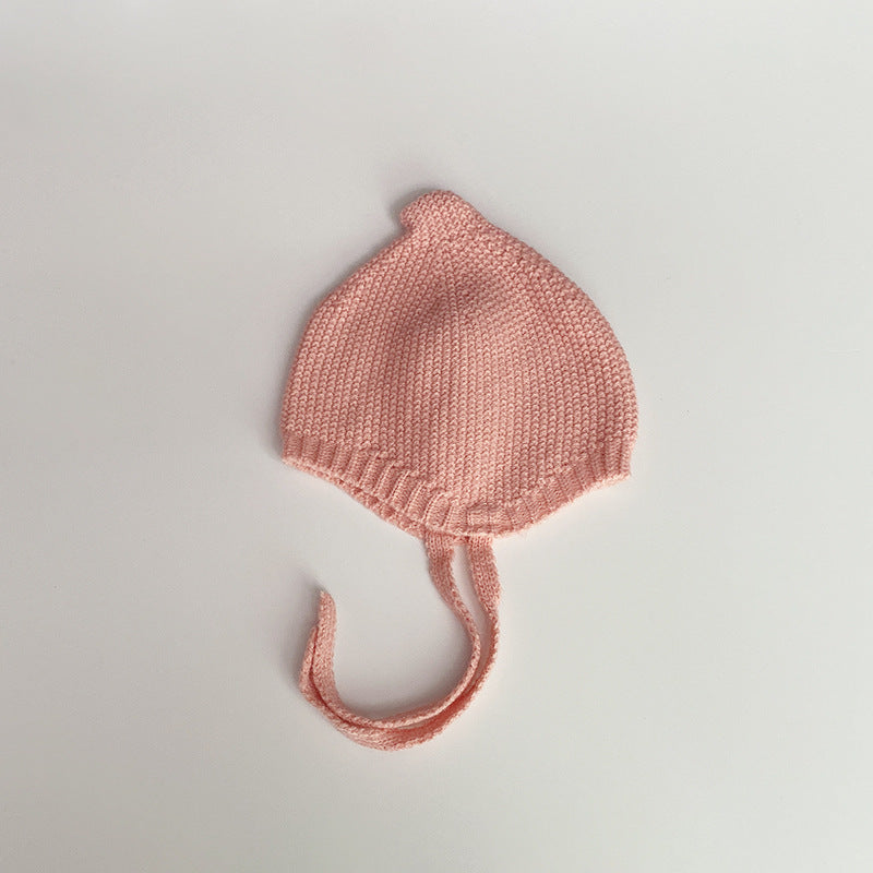Automne hiver style coréen Solide-couleur chapeau bébé avec Conseil en forme de sucette