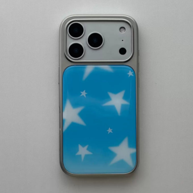 Boîtier de téléphone magnétique bleu gradué Star personnalisé
