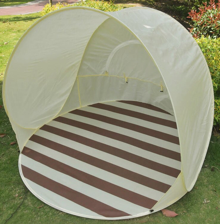 Tente de plage Camping en plein air Protection solaire Tente pliante simple Tente ouverte rapide pour les intérieurs