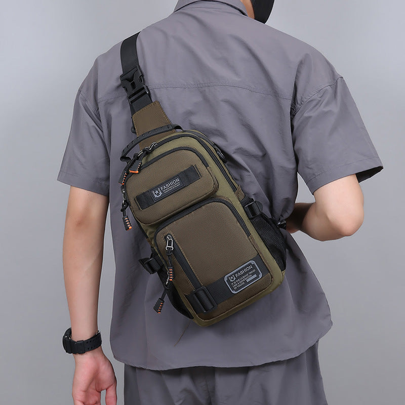 Sac de poitrine pour hommes Grande capacité personnalisée Trendy Portable Epaule