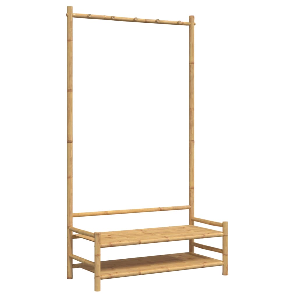 Sac de vêtements avec étagères 103x40x183 cm Bamboo