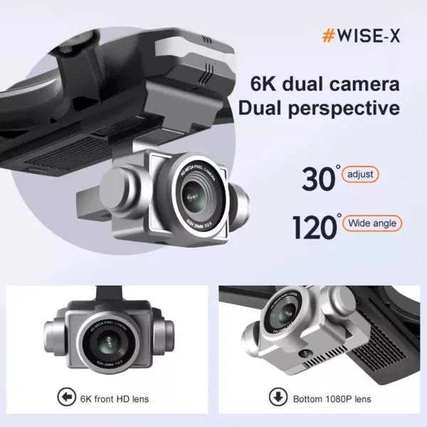 V14 Drone professionnel HD 6K Dual Camera Wifi FPV Portable RC Quadcopter 2 BATTERY