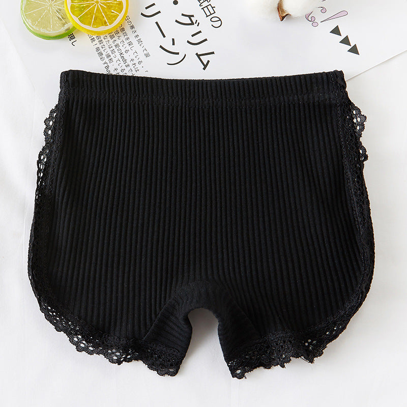 Pantalon de sécurité pour filles d'été en coton pur doublé anti-exposition