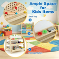 2-en-1 en bois enfants Art Easel avec la course en marbre