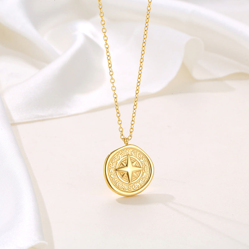 Collier haut de gamme en acier inoxydable et chaîne de clavicule