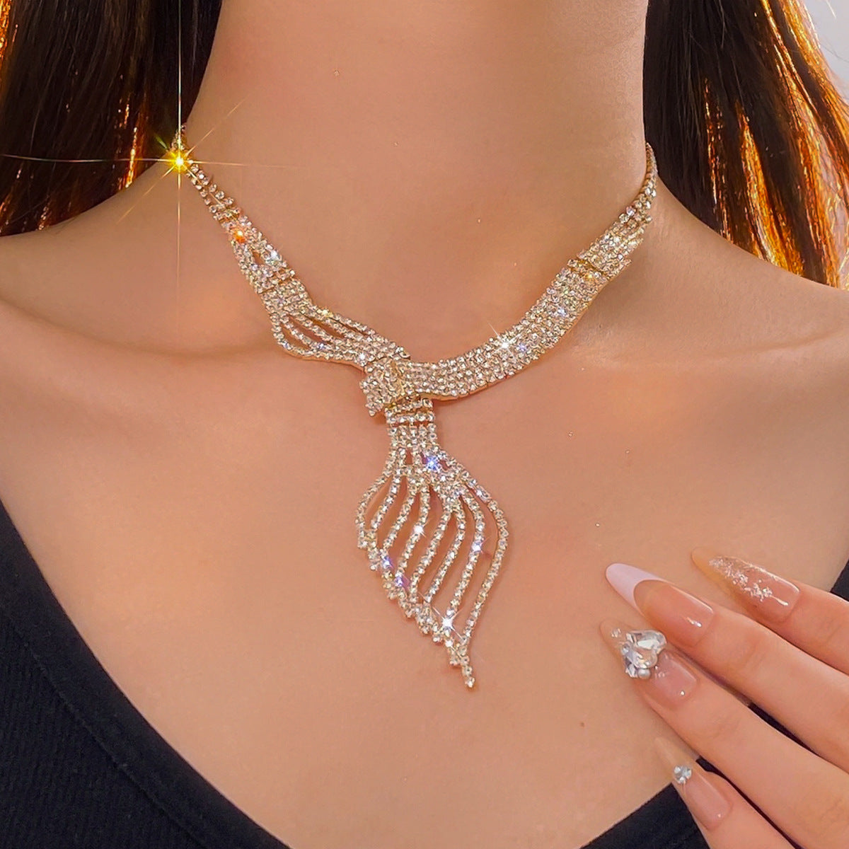 Haute qualité Chaîne de clavicule Mode Grandeur Personnalité Bijoux costume