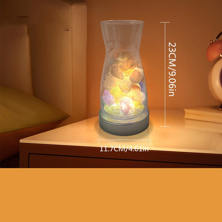 Magic Couleur Rotation LED lumière Vase de lumière créative décoration maison