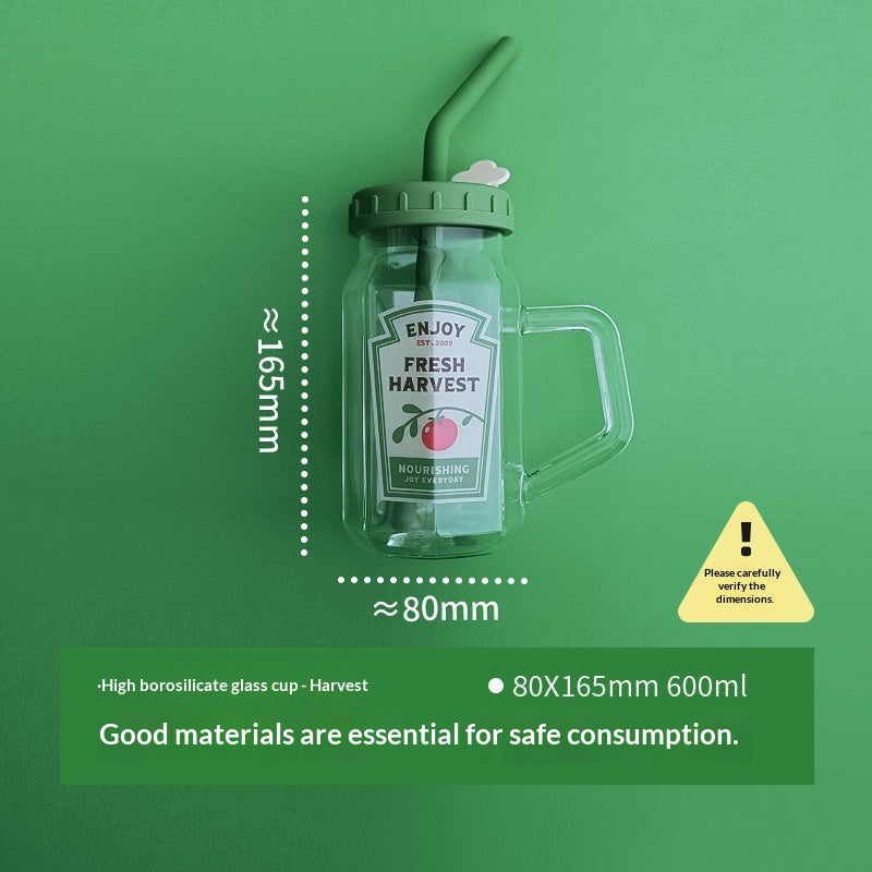 Bouteille d'eau en verre de haute apparence Grande capacité pour le bureau