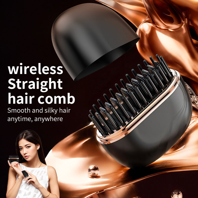 Mini peigne de redressage des cheveux sans fil charge Portable soins capillaires multifonctionnels ne pas nuire