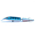 False Bait Double Section Submerged Mino Bionic Hard Pseudo-bait Warped Bouche Basse