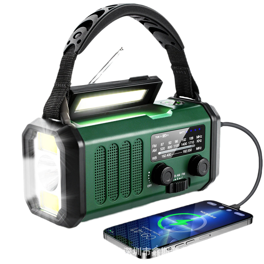 Lampe de poche portable de charge solaire FMAM d'urgence extérieure