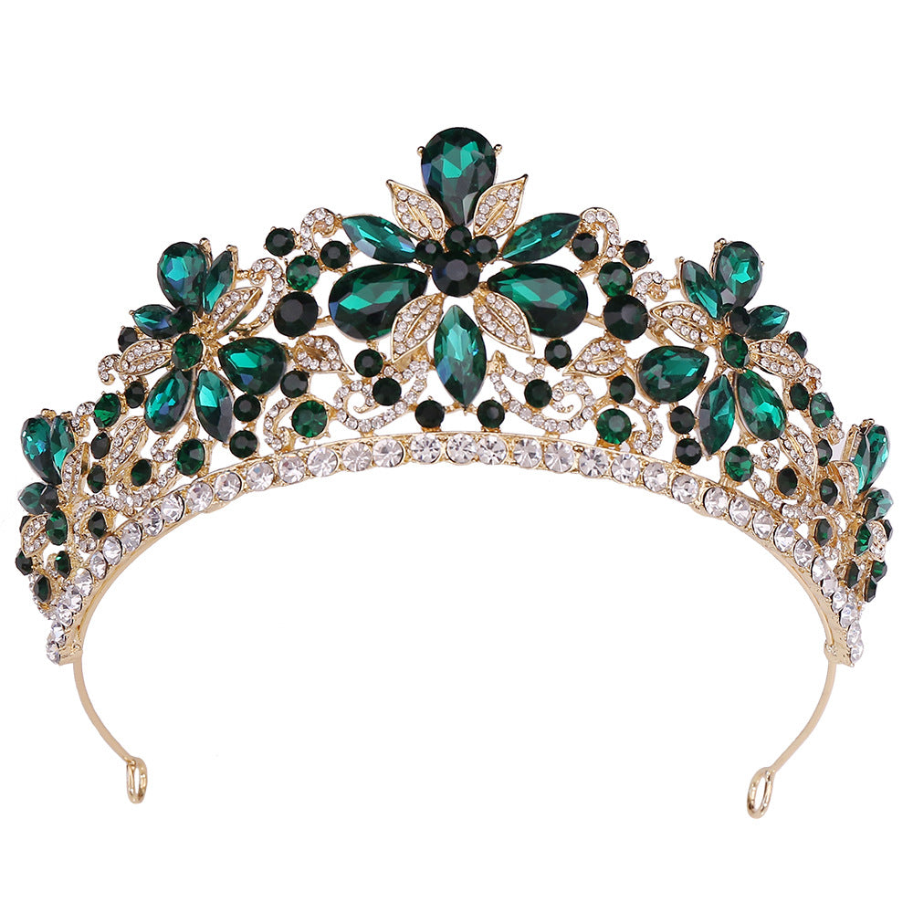Feuilles Strass Couronne Cheveux Accessoire Bandeau