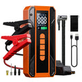 Air Pump Car Jumper Starter Portable Battery Pack With 150PSI Tire Inflator, 12V Jumper Box For Car Charger Battery Booster With LCD Display, 3-Mode E