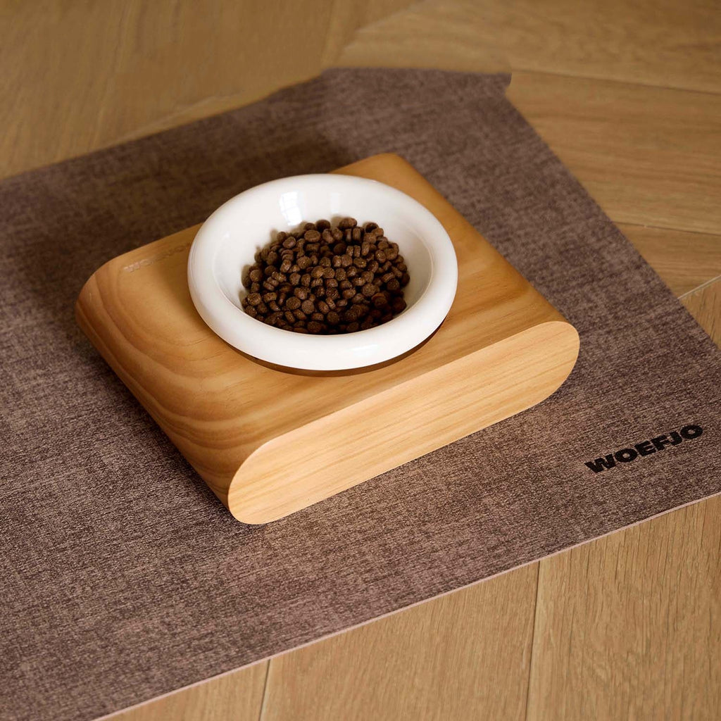 Raised Pet Bowl Spill-Proof with Stand for Neck Protection