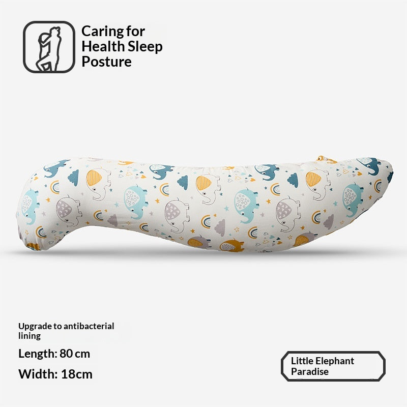Oreiller long en forme d'hippocampe mignon pour les enfants parfaits pour la randonnée tout en dormant sur leur côté
