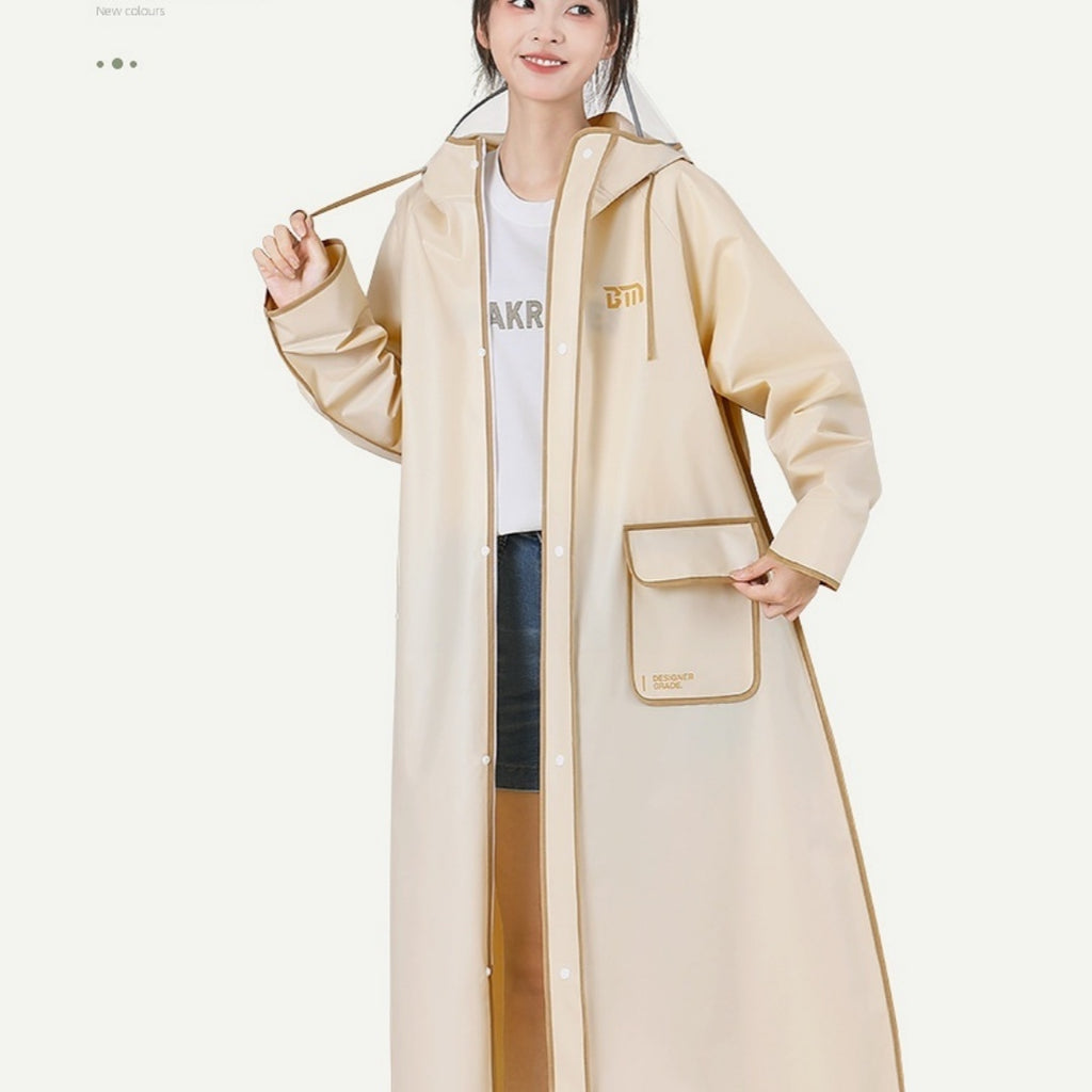 Port extérieur Long corps complet imperméable électrique voiture voiture humaine séparation de voiture imperméable pour les femmes