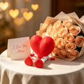 3D Imprimé amour articulé coeur assis Figurine
