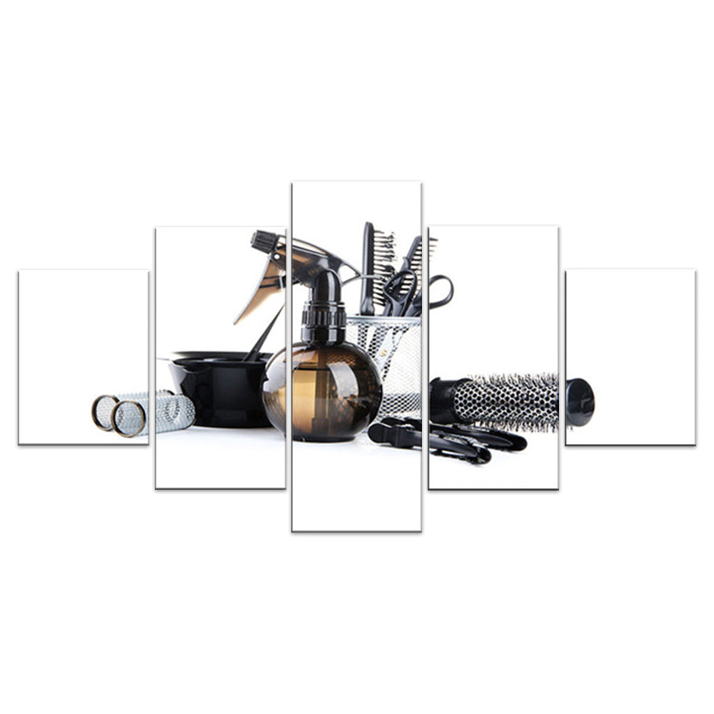Outils de coiffure Toile Peinture Assortiment Décoration murale Poster