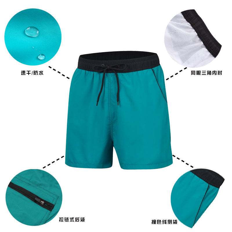 Short sport homme Cinquième pantalon imperméable Séchage rapide respirant doublé Anti exposition Dou