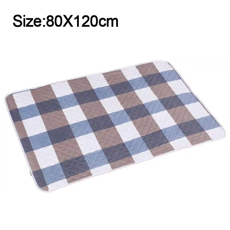 Incontinence réutilisable Bed Pad Absorbent Lavable Bed Matelas Protecteur 80X120cm