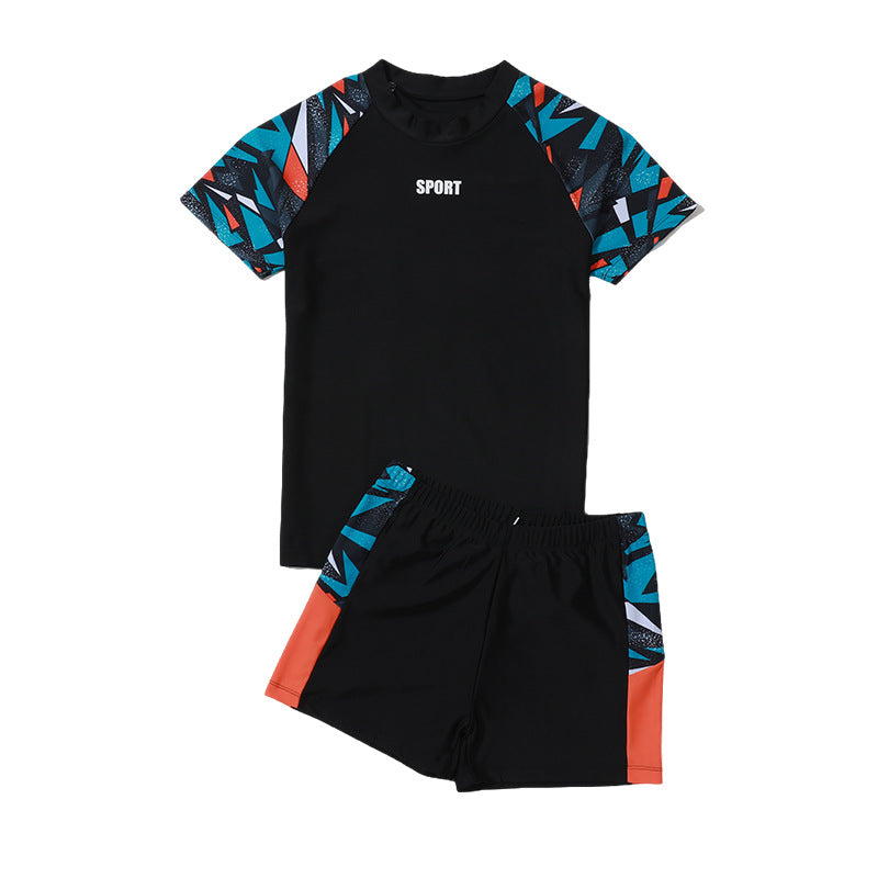 Maillots de bain pour enfants Trunks de bain pour garçons Modèle Maillots de bain pour enfants pour enfants plus âgés Deux-Pi