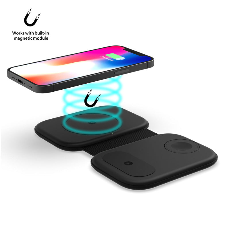 Mode magnétique sans fil Chargeur trois en un