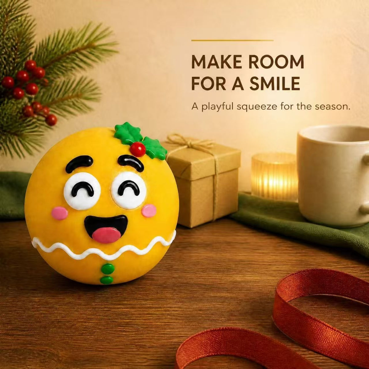 Jouet anti-stress de la balle de Noël