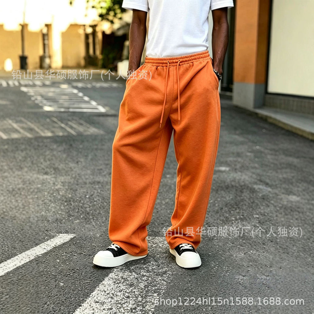 Pantalons à gaines élastiques à chaussons vintage de style street