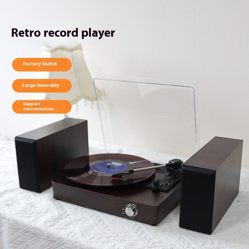Ornements de rétro-rétro Bluetooth intégré lecteur d'enregistrement de vinyle