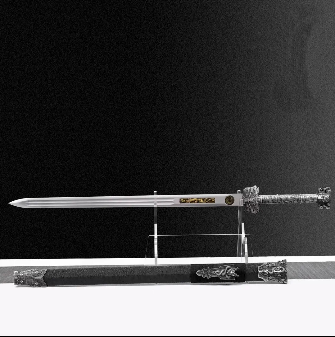 HanwangIntegral Sword Haute Acier Manganèse Autodéfense Arme à froid Collection-Grade Unsha