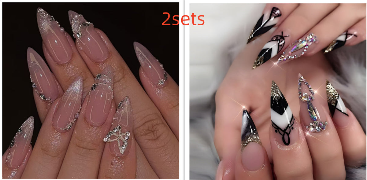 Butterfly Sticker de ongles fille Chat oeil diamant porter l'armure