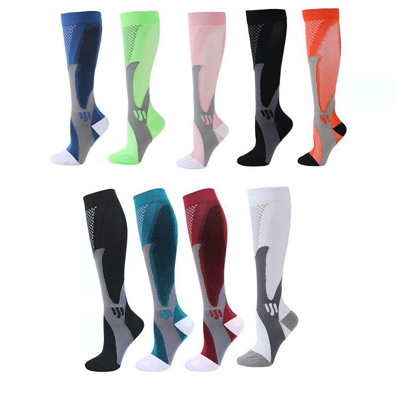 Chaussettes de compression de football extérieur pour hommes et femmes