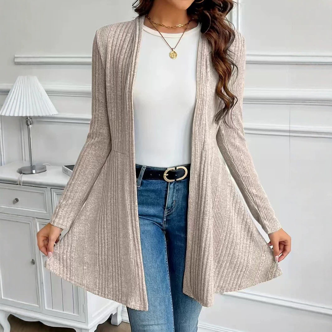 Cardigan brossé pour porter des vêtements de dessus